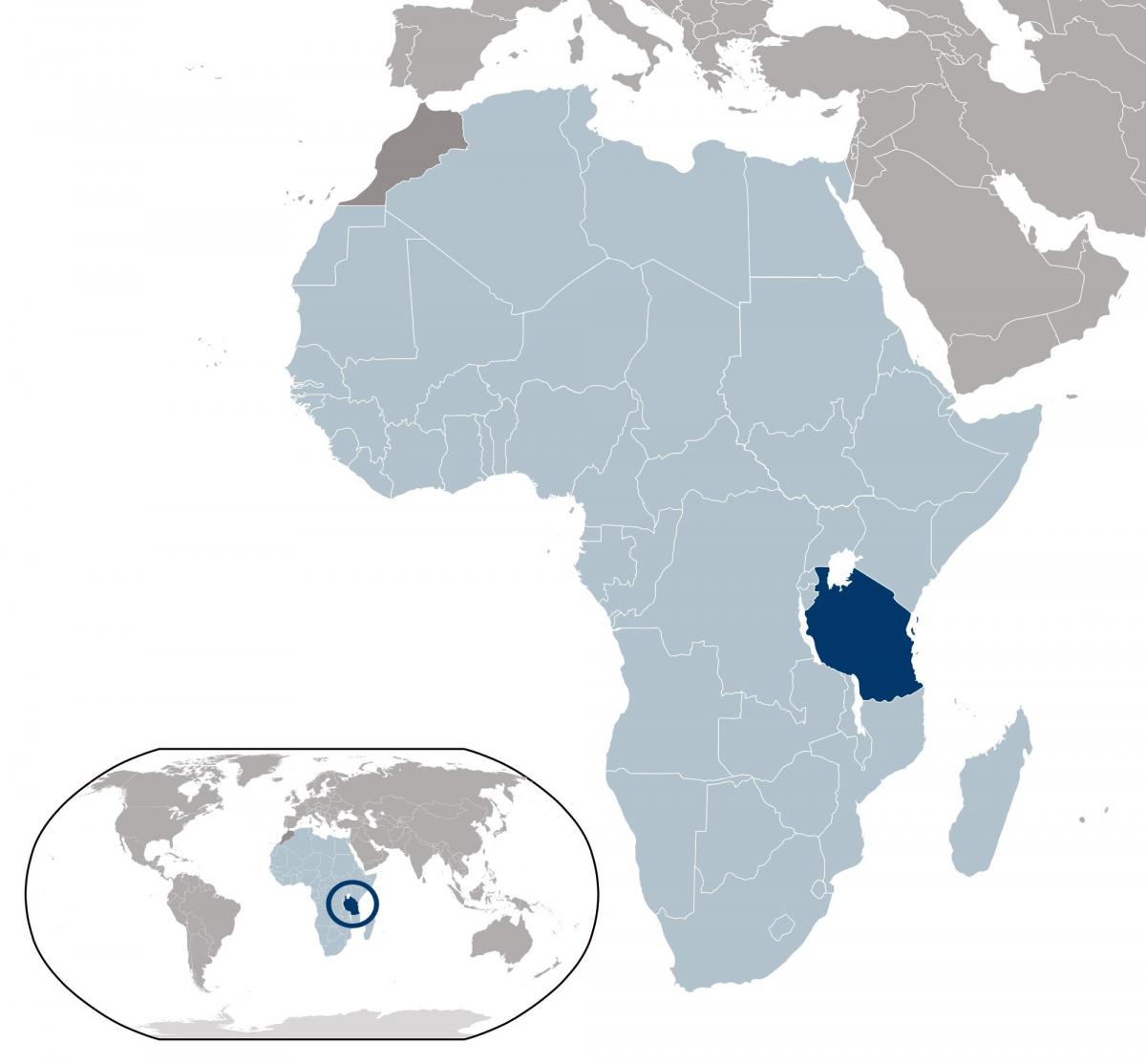 tanzania ubicazione sulla mappa