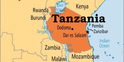 Mappa di dar es salaam in tanzania