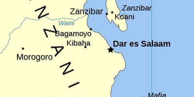 Tanzania mappa delle isole