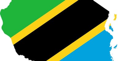Mappa della tanzania bandiera
