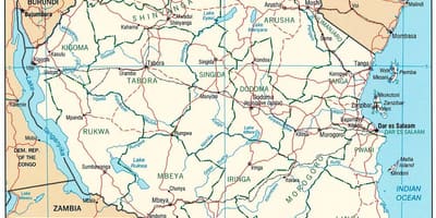 Mappa della città in tanzania