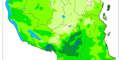 Mappa della tanzania clima