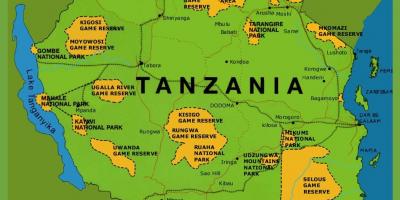 Una mappa della tanzania