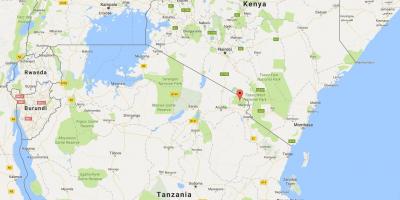 Tanzania posizione sulla mappa del mondo