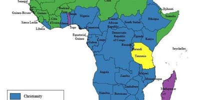 Mappa della tanzania religione