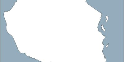 Mappa della tanzania contorno