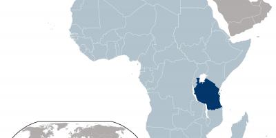 Tanzania ubicazione sulla mappa